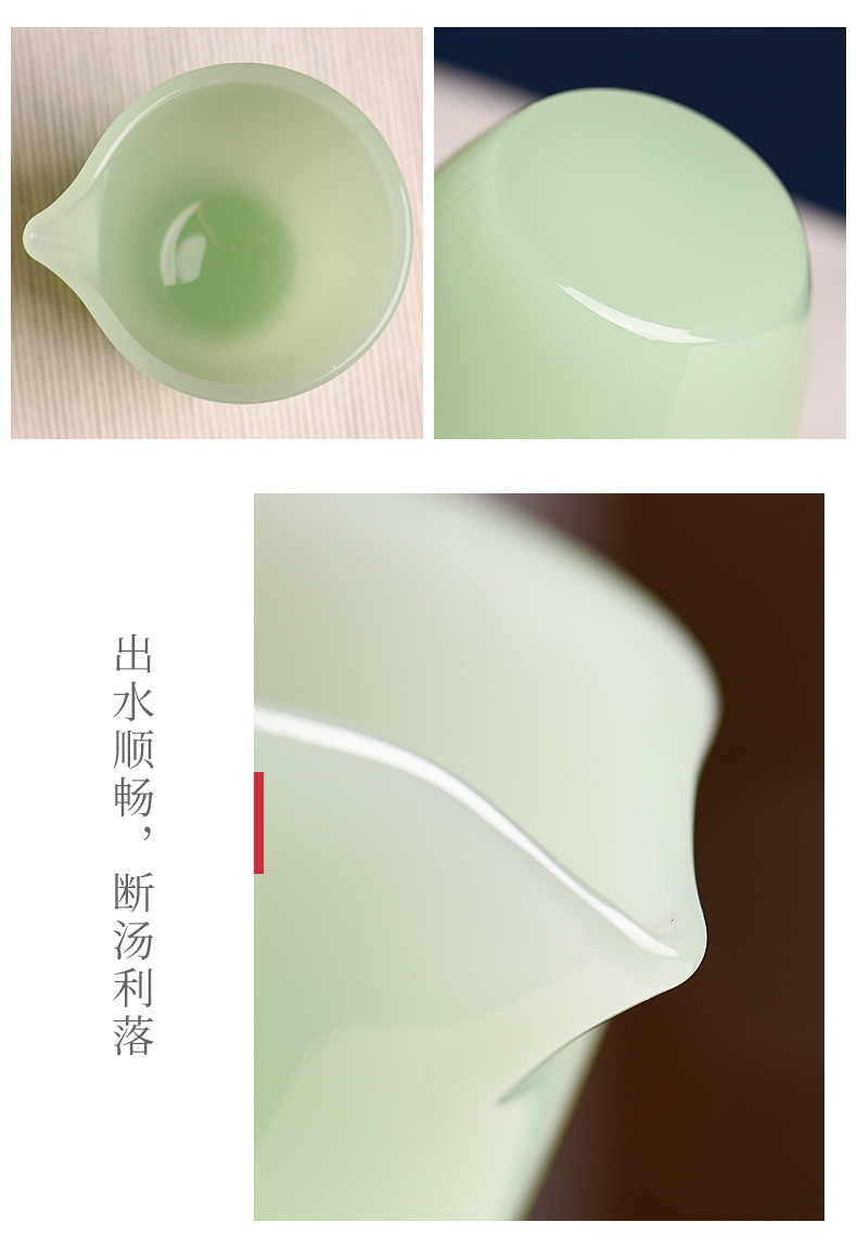 The Story of pottery and porcelain tea set home sitting room one visitor office small sets of high - grade tureen cup kung fu tea set