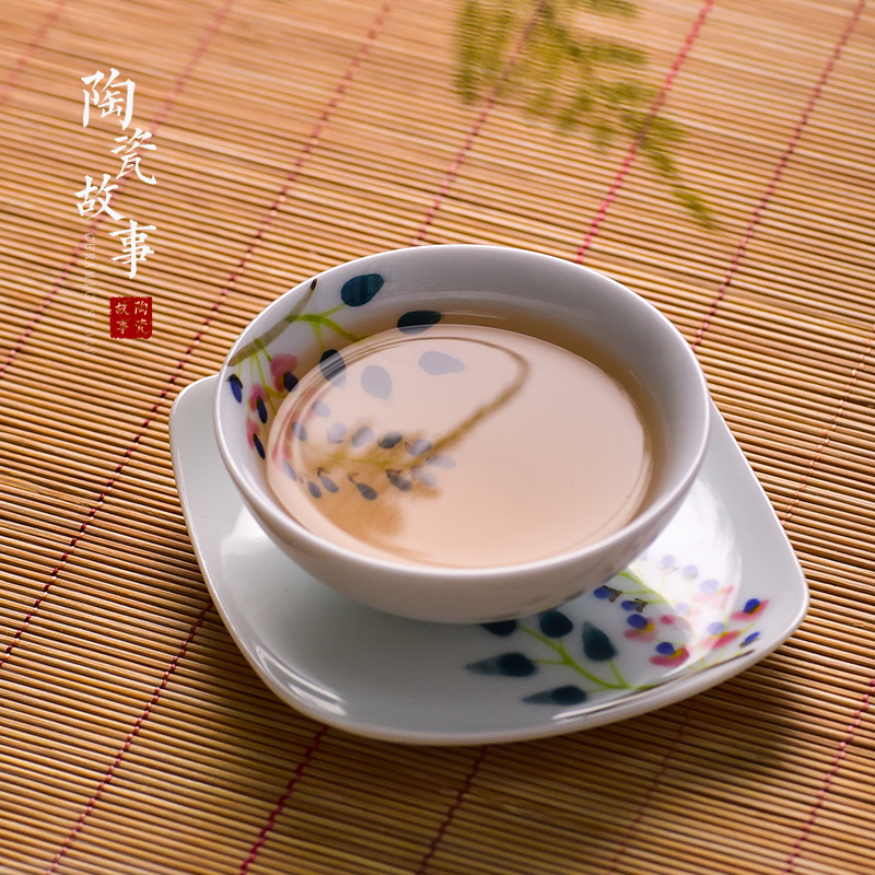 The Story of pottery and porcelain teacup personal special kung fu tea cup pure hand draw sample tea cup but small tea masters cup