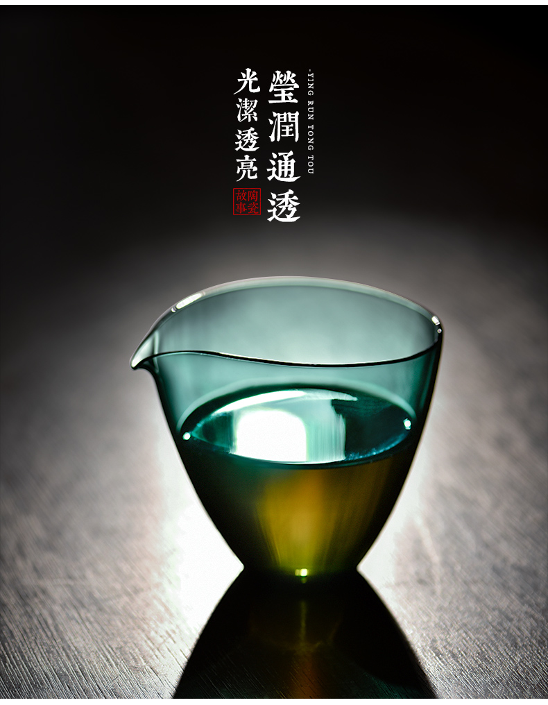 Ceramic fair story glass high - end tea single Japanese sea heat characteristic web celebrity tea tea tea ware