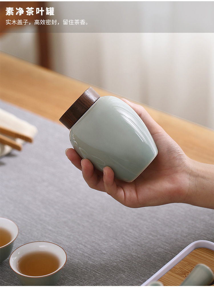 Kung fu tea set ceramic story home sitting room tea Japanese tea set a small set of simple dry tea cups dish