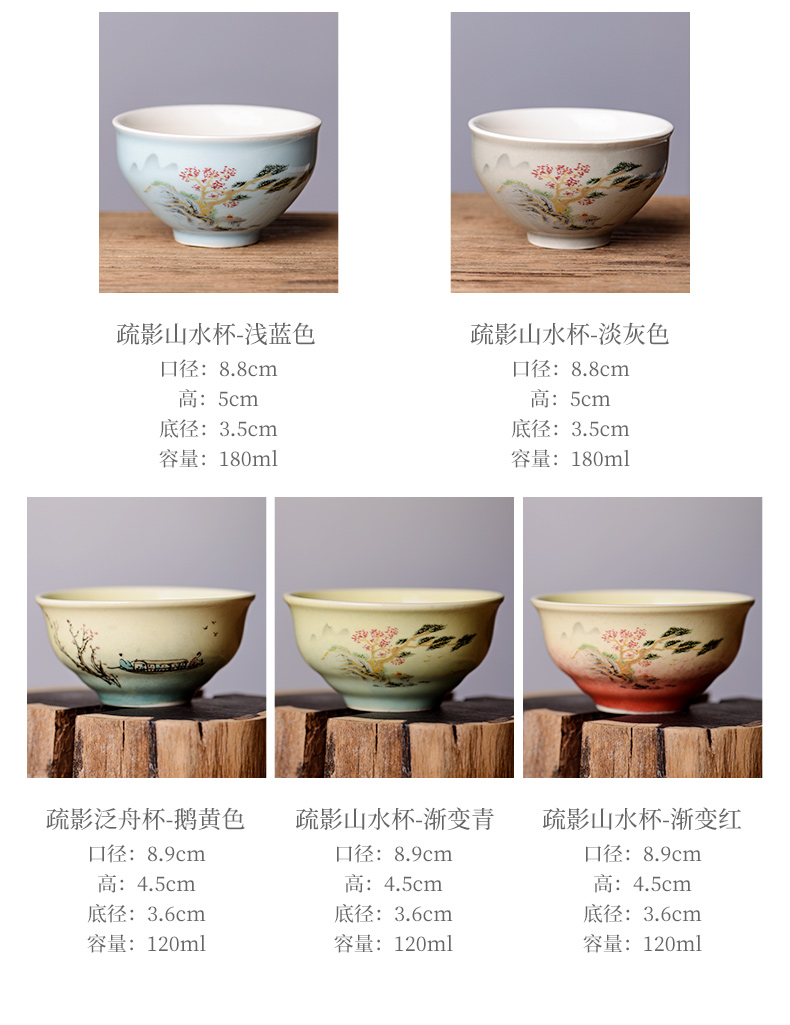 The Story of pottery and porcelain cups for jingdezhen ceramic masters cup Japanese kung fu tea tea set small sample tea cup