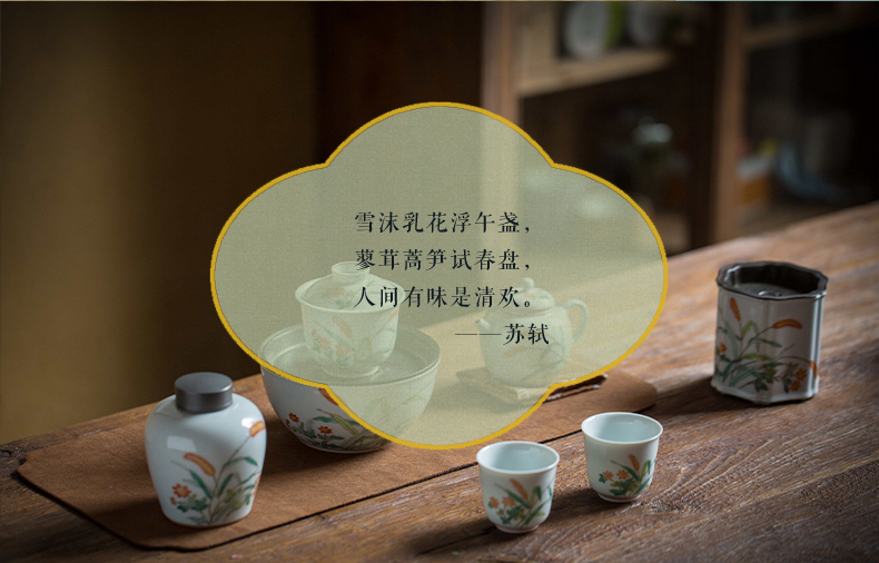 High - end checking hand - made ceramic story town tureen three tureen single spring back to tureen