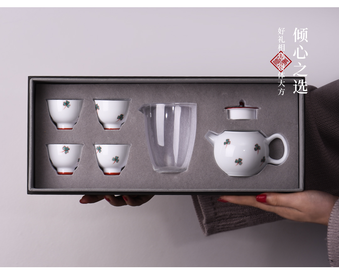 The Story of pottery and porcelain tea sets of household light cup high - grade gift boxes Chinese key-2 luxury office receive a visitor kung fu tea set