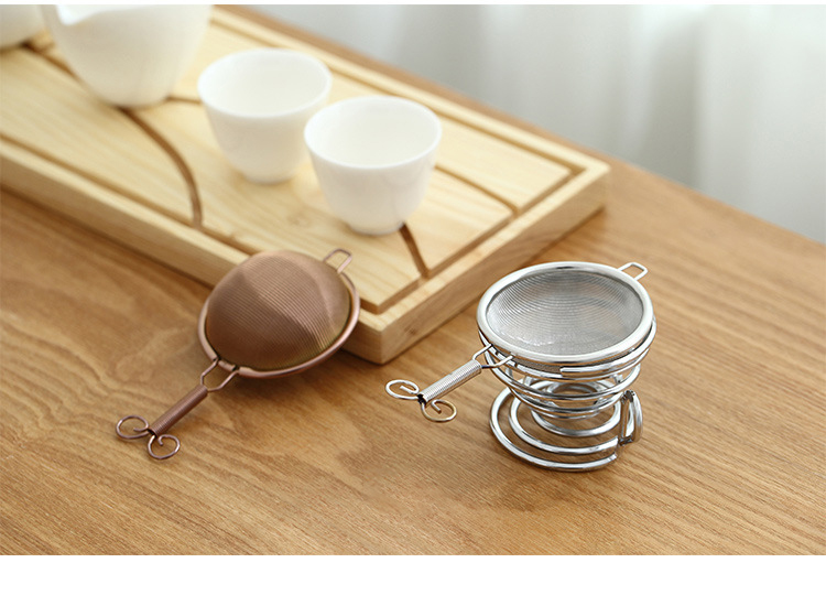 Ceramic story stainless steel tea) tea tea insulation filter net is Japanese tea strainer kung fu tea accessories