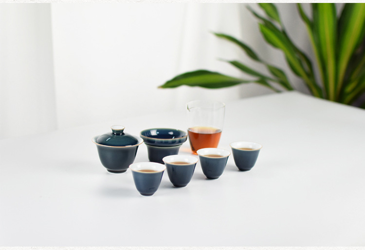 Ceramic travel story tea tureen tea cups small kung fu tea tea set is suing contracted household