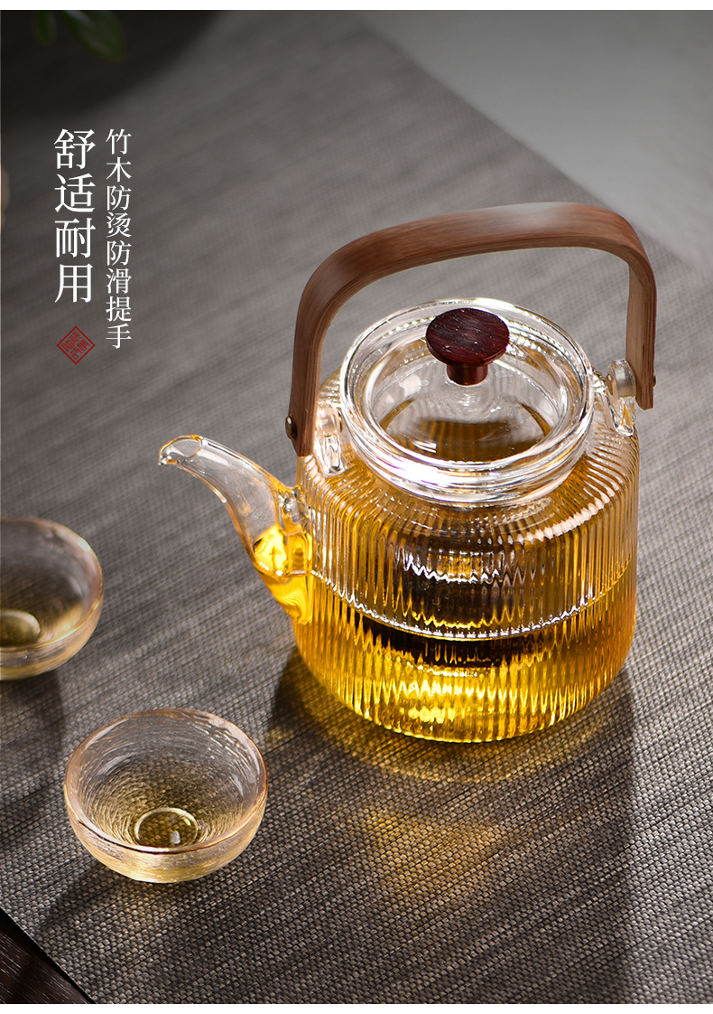 Ceramic story cooking pot glass kettle high - temperature household teapot single pot of tea set electric TaoLu boil tea