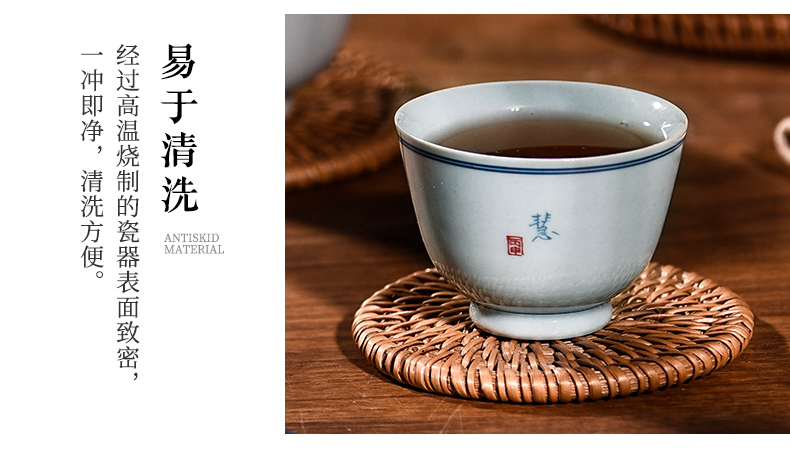 Story of pottery and porcelain teacup personal special kung fu tea cups, jingdezhen ceramic tea set single cup tea masters cup