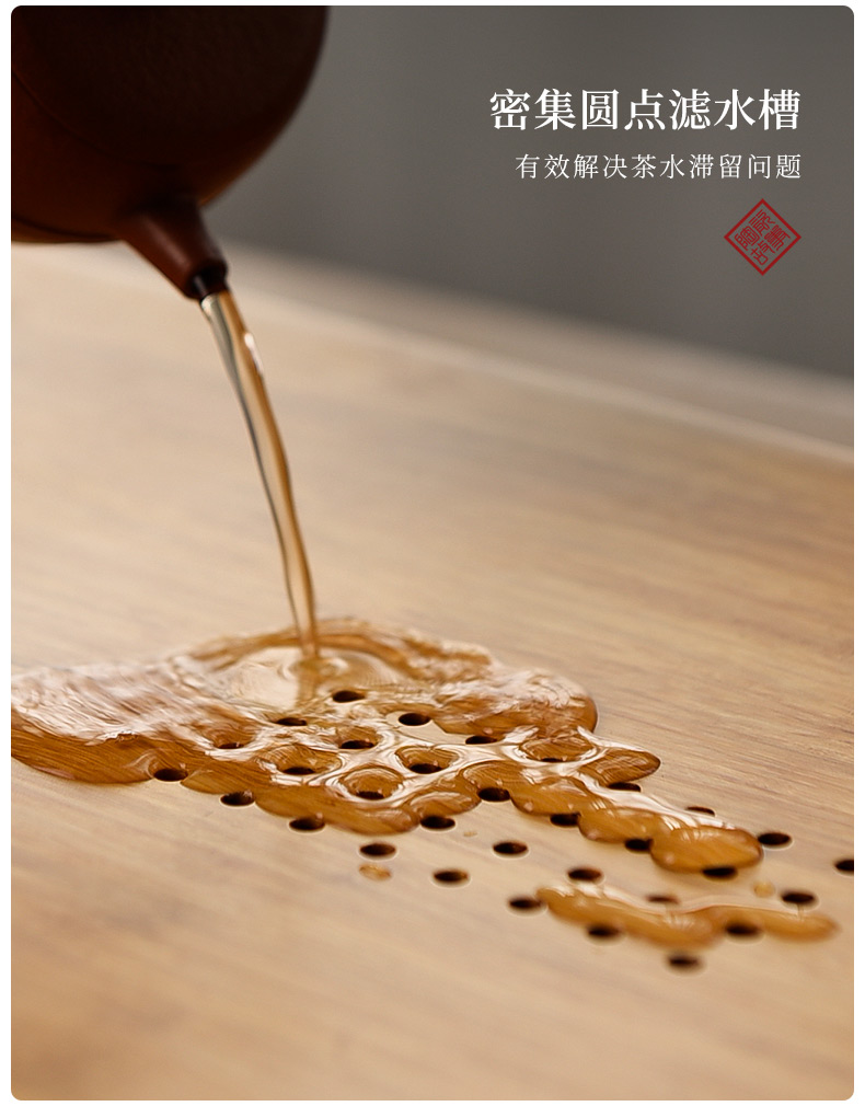 Ceramic tea tray story drop household dry tea saucer plate of drainage water moving small kung fu tea set