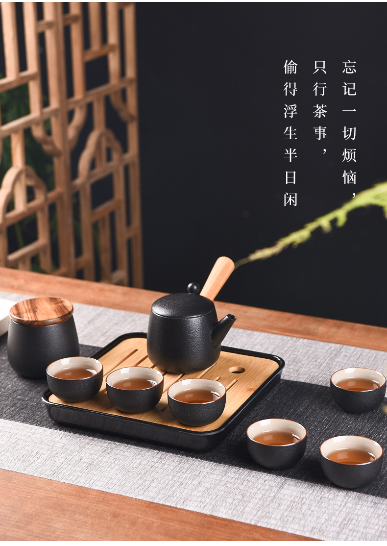 The Story of pottery and porcelain tea set home sitting room office receives a visitor mercifully tea a little Chinese style tea sets tea tray