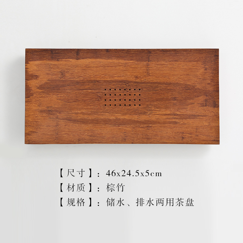 Ceramic story kung fu tea set heavy bamboo tea tray drawer water drainage type dry dual - use Japanese tea mercifully bag in the mail