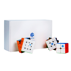 Кубик Рубика 【三件礼盒装】gan魔方二三四阶磁力版全套专业比赛专用益智玩具