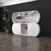 Office Furniture Archive Information Cabinet Brief Fashion Modern Bookcase White Baking Varnish Cabinet Floor Display Case