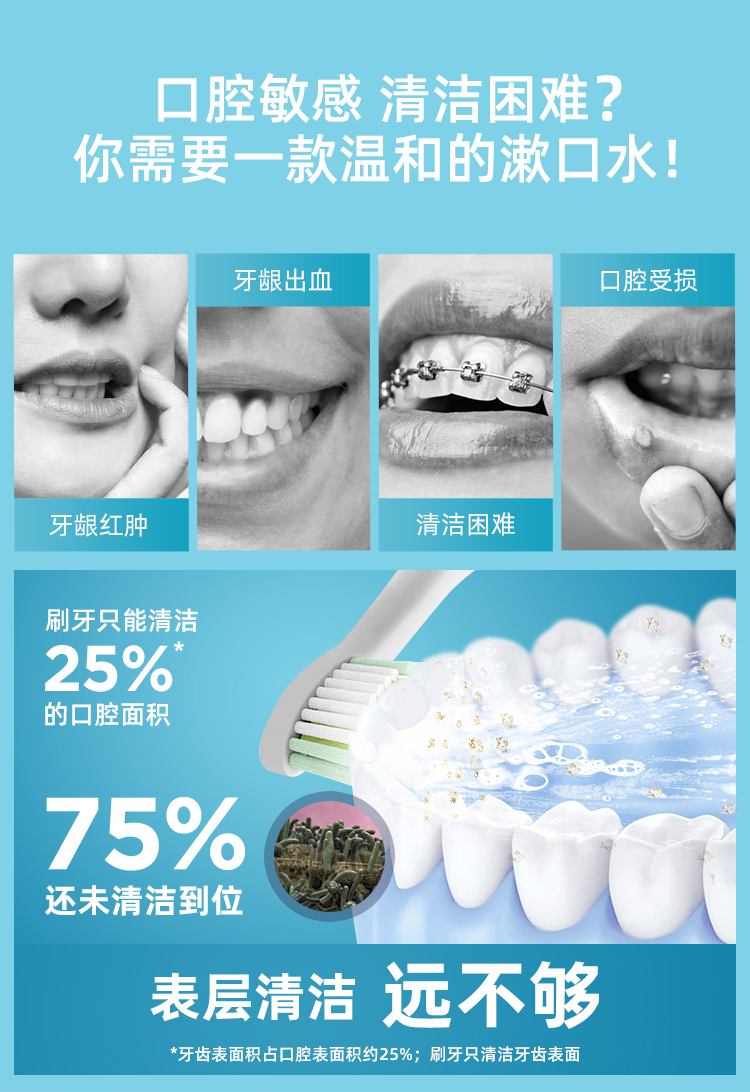 李施德林 漱口水 500ml*2瓶 3种口味任选 图10