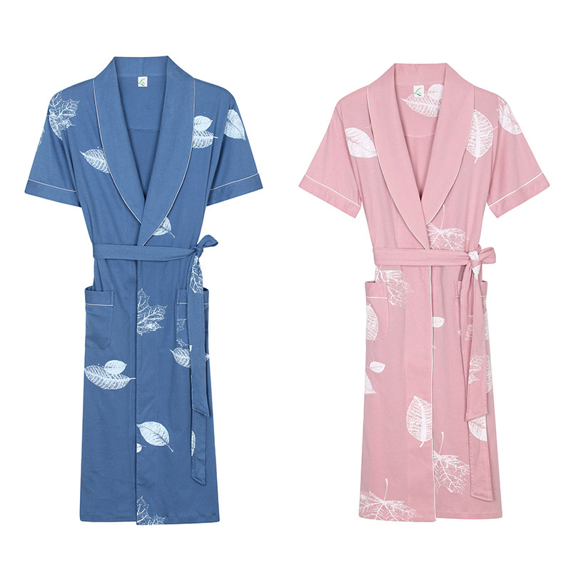 short sleeve summer dressing gown