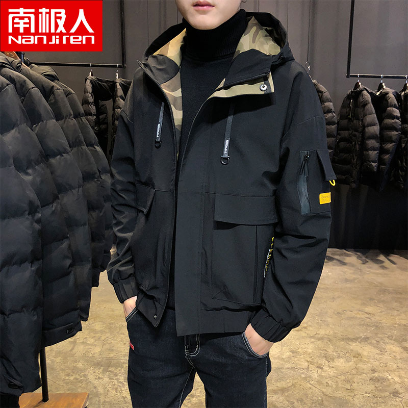Antarctic Men's Coat Spring & Autumn 2021 New Fall/Winter Trend Plus Fleece Autumn Workwear Casual Autumn Jacket