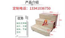 Wooden telescopic solid wood chorus table School performance photo table Drawer chorus steps and signboard manufacturers