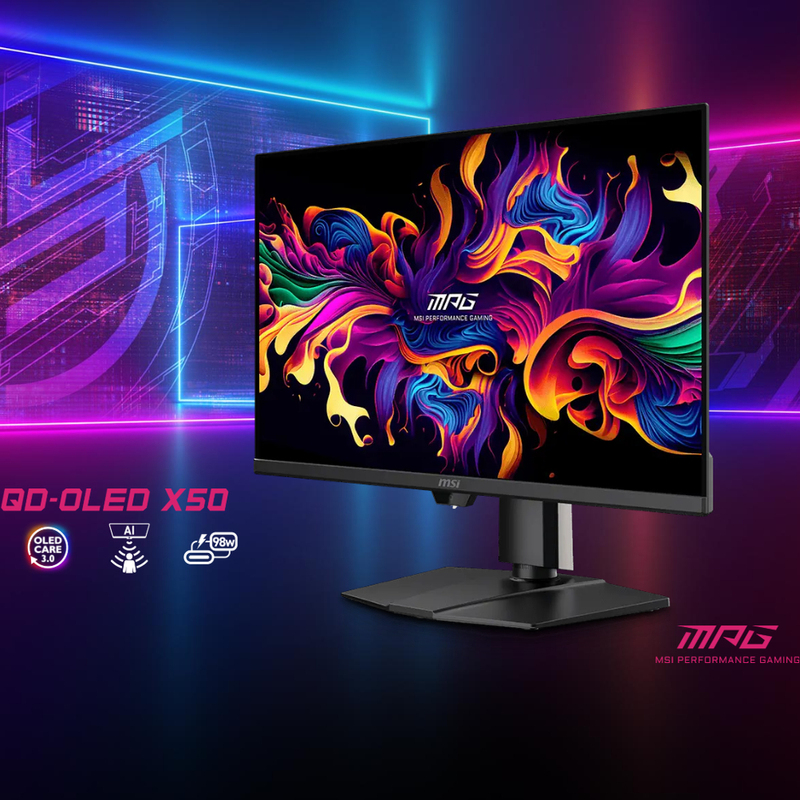 Msi Mpg 271Qr X50 Streamer 2K500Hz Qd-Oled Full Blood Dp2.1 Gaming E-Sports Monitor