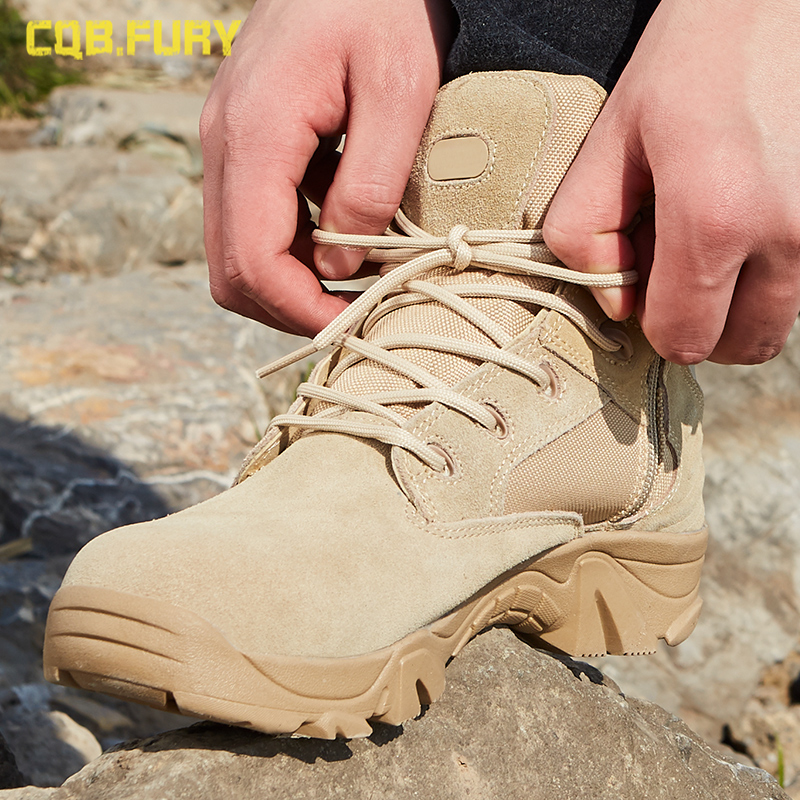 Summer low-gang combat boots men outdoor ultra-light military boots wild tactical boots climbing shoes desert combat boots