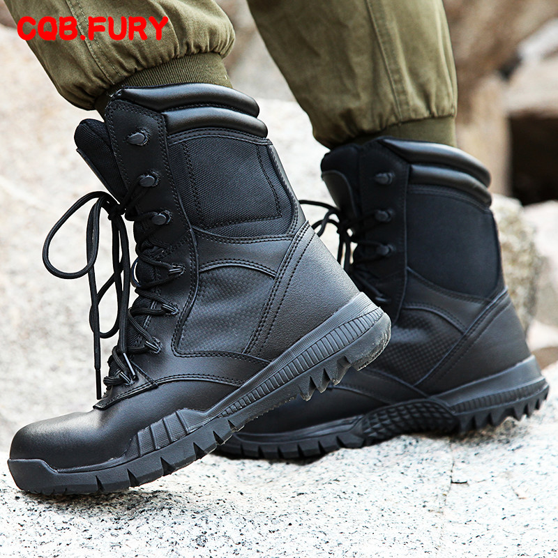 Summer high-barrel ultra-light combat boots Breathable special forces military boots Marine boots Tactical boots Outdoor mountaineering Marine boots