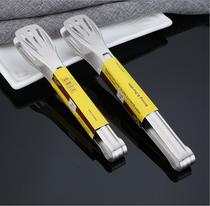 Yuetu barbecue clip Stainless steel barbecue clip Food clip Bread steak clip Korean carbon barbecue buffet clip