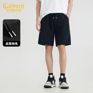 【线迹烫钻】卡宾明线结构休闲短裤男2025夏季新款纯棉百搭时尚