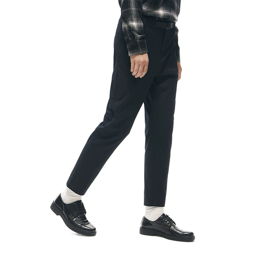 Черные модные штаны для отдыха, свободный крой