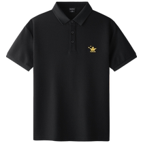(Cool and antibacterial) Carbine quick-drying short-sleeved T-shirt mens 2024 summer new black casual all-match POLO shirt