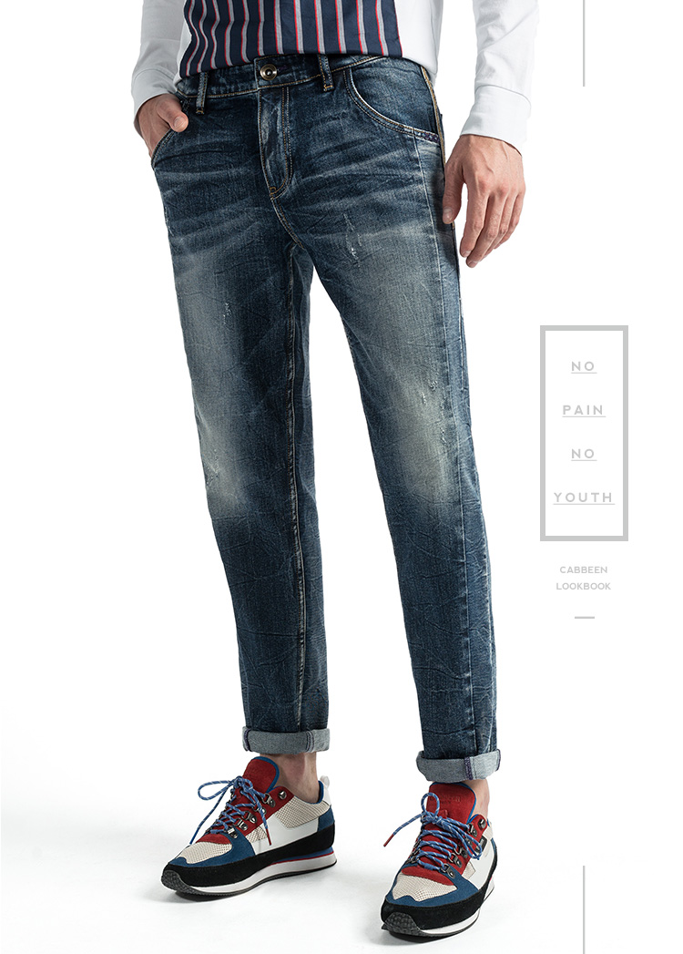 Jeans pour jeunesse CABBEEN en coton pour automne - Ref 1483852 Image 7