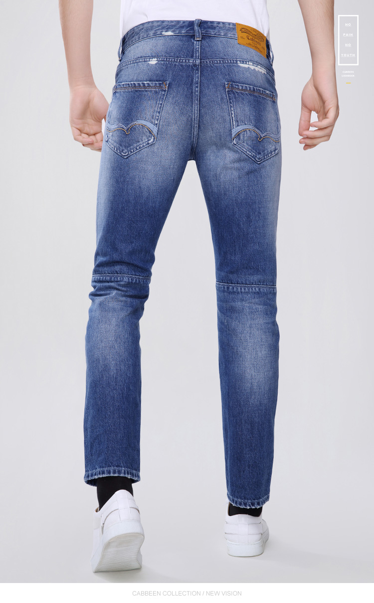 Jeans pour jeunesse pieds Slim CABBEEN en coton pour automne - Ref 1483696 Image 16