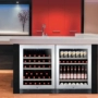 Gironde Grund GEM40SGBS nhúng rượu làm mát tủ lạnh kết hợp tủ rượu bằng thép không gỉ trang trí tủ rượu phòng khách