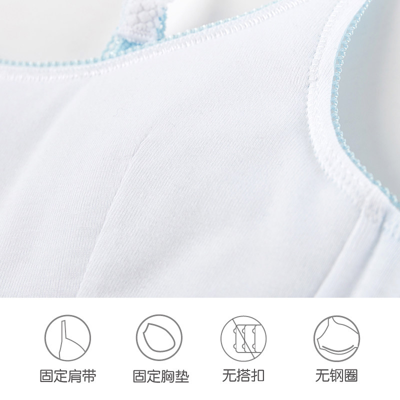 Gunzekids County is a young girl's bra cotton student underwear girl's strapless camisole