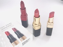 Bobbi Brown Barbie Brown Black Tube Claret 14 Lipstick with red gold tube lip balm red tube for a small sample