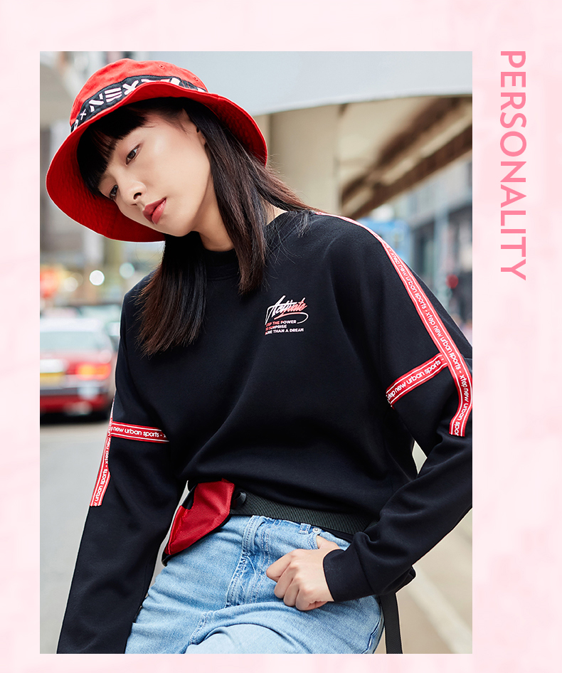 Áo len nữ Xtep 2019 mùa thu mới thời trang nữ xu hướng áo sơ mi nữ tay dài đơn giản - Thể thao lông cừu / jumper mẫu áo thu đông năm nay