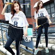Rsemnia Korean New Sports Set Women Quick Dry Gym Loose Size Slim Fashion Yoga Clothing Tide
