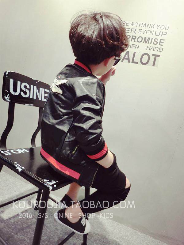 Blouson enfant en cuir PU - Ref 2159404 Image 32