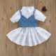 1-6YFashionKidsGirlsSummerClothesSets2pcsSolidColor