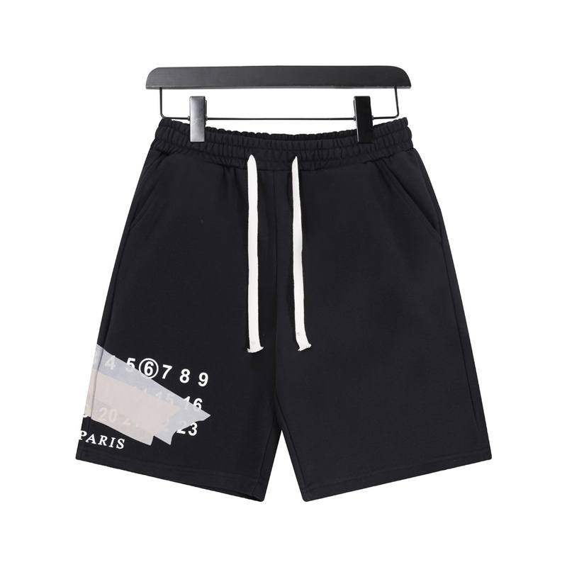 American-Style Trendy Graffiti Digital Print Shorts for Men and Women, Casual Sportswear, Loose Straight-Leg Trendy Brand Five-Point Shorts for Summer
