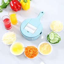 Multifunctional vegetable cutter Shredded potato shredder Household kitchen radish shredder grater Potato slicing artifact