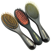 American Christensen handle comb Christensen wooden needle Copper needle comb Bristle brush dog cat can not afford electrostatic comb