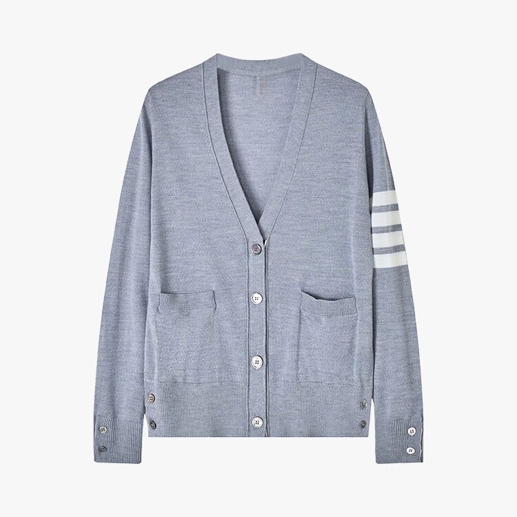Official Genuine Tb Knitwear for Women, New Summer Thin Style, 4-Button Merino Wool Cardigan, Preppy Style 4-Bar Jacket Official Genuine Tb Knitwear for Women, New Summer Thin Style, 4-Button Merino Wool Cardigan, Preppy Style 4-Bar Jacket
