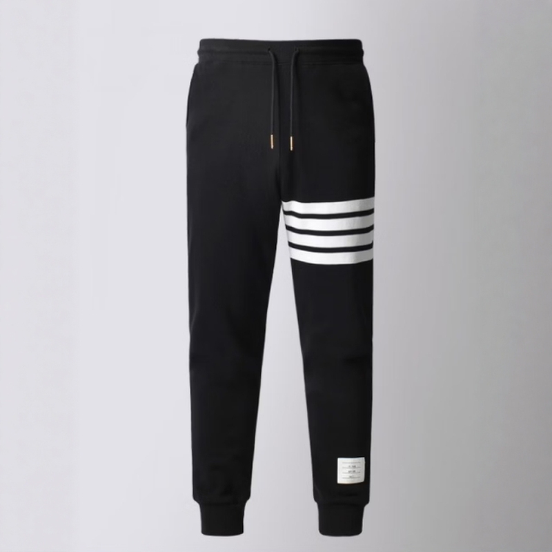 Tb Four-Stripe Sweatpants for Men, Tom Light Luxury Jogger Four-Stripe Sweatpants, Trendy Brand Pure Cotton Casual Striped Sports Pants Tb Four-Stripe Sweatpants for Men, Tom Light Luxury Jogger Four-Stripe Sweatpants, Trendy Brand Pure Cotton Casual Striped Sports Pants