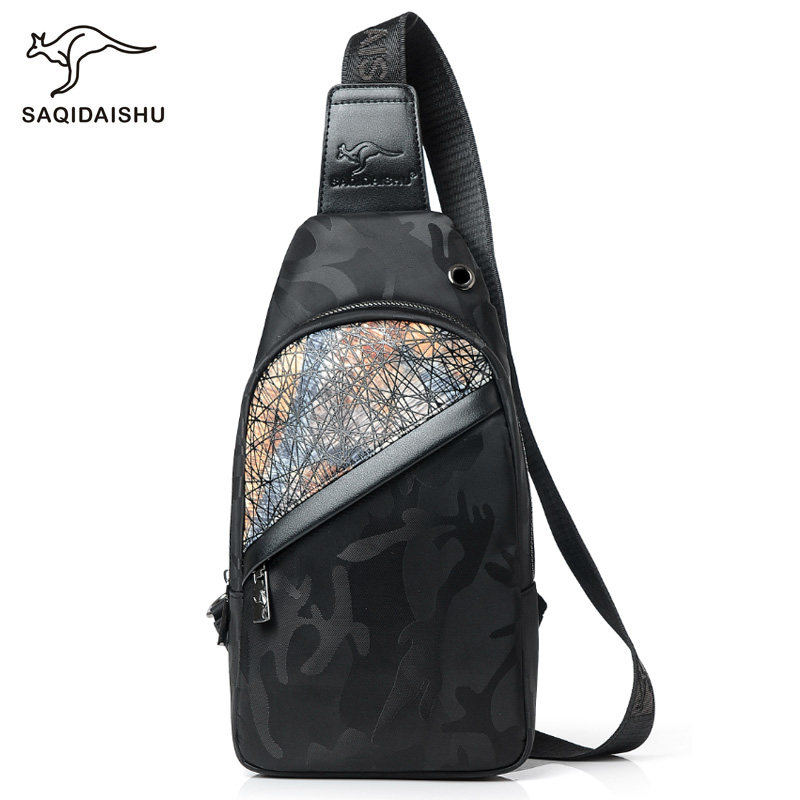 Men's chest bag 2021 new wave men's version Han version waterproof oxford cloth slanted satchel sports casual guys single shoulder bag