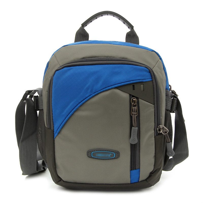 Summer new stitching waterproof nylon cloth portable shoulder messenger bag leisure outdoor sports travel men and women small bags