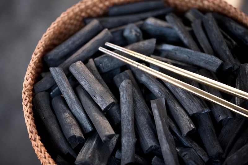 Stone Charcoal of Top Grade for Brewing Tea, Durable and High-Quality Premium Charcoal for Gongfu Tea