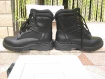 European style black cotton boots waterproof and warm wear 06 winter work ground handling cotton leather boots