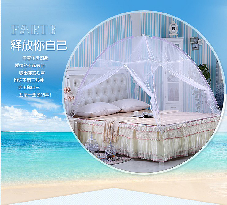 Ký túc xá lưới yurt lây lan một mét 1.2 giường giường đơn dây kéo 1.0m trên 90cm 0.9 - Lưới chống muỗi màn lưới chống muỗi gấp gọn