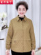 Mom's New Autumn Jacket, Fleece-Lined Cotton Top, Stylish Spring Grandma Jacket, Petite Middle-Aged and Elderly Women's Clothing
