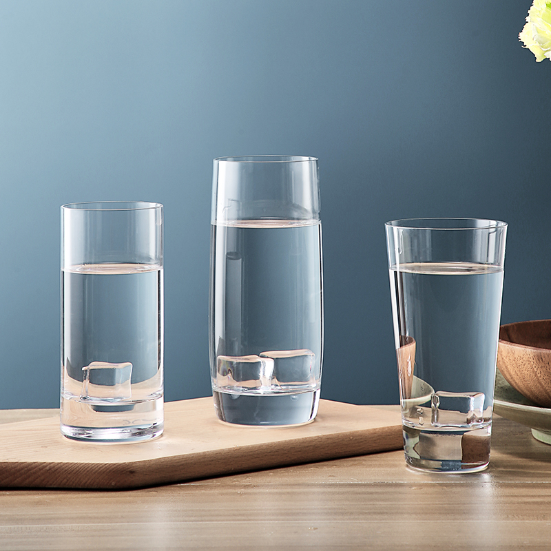 Nude Nude Turkey Imported Crystal Glass Straight Body Beer Cup Drink Water Cup Green Tea Cup Home Big