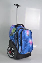 ໃໝ່ 2022 Ultra-light Shoulder Trolley Backpack Men's Computer Business Travel Bag Student Trolley School Bag