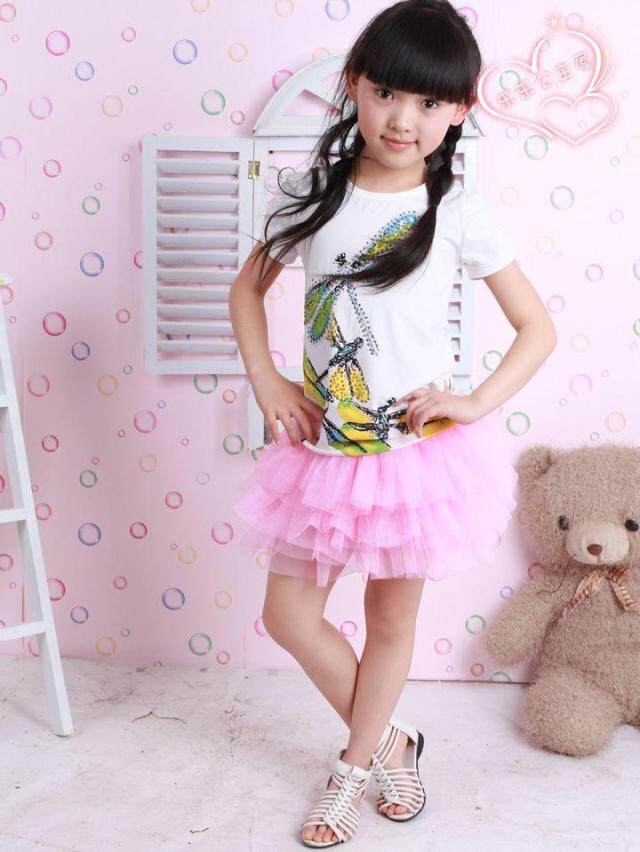 Jupe fillette en Toile de coton - Ref 2052301 Image 10